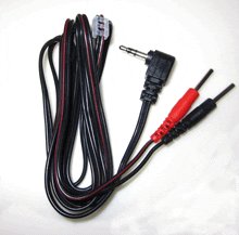 Wire: 2.5mm Right Angle Phono Plug to Dual .08 Pin Plugs (5026)